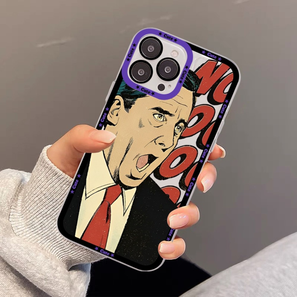 Michael Scott The Office Phone Case For iPhone 11 12 13 14 Mini Pro Max XR X XS TPU Clear Case. 
