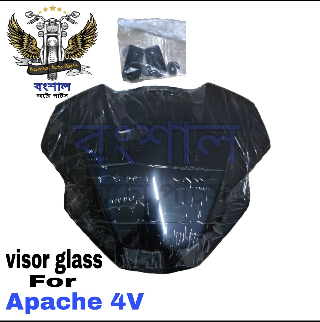 Apache rtr 160 4v visor store glass price