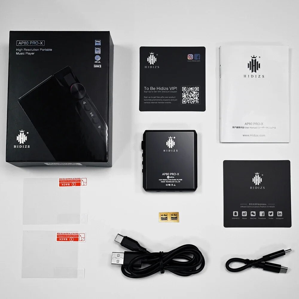 Hidizs AP80 Pro X HIFI Bluetooth MP3 MP4 Portable Music Player ES9219C USB DAC MQA FLAC LDAC DAP AP80 Pro X Hidizs MP3 Player. 