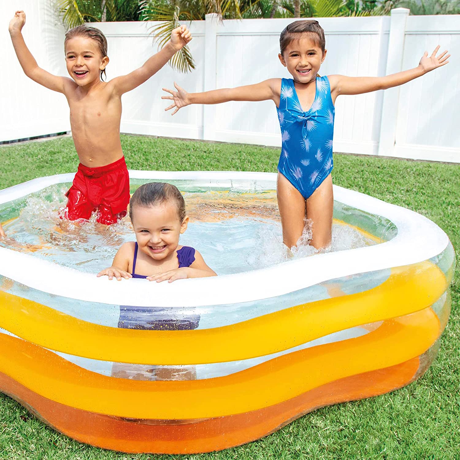 Intex Wetset Summer Colours Swim Centre 73 x 71 Inch Pool  56495NP. 
