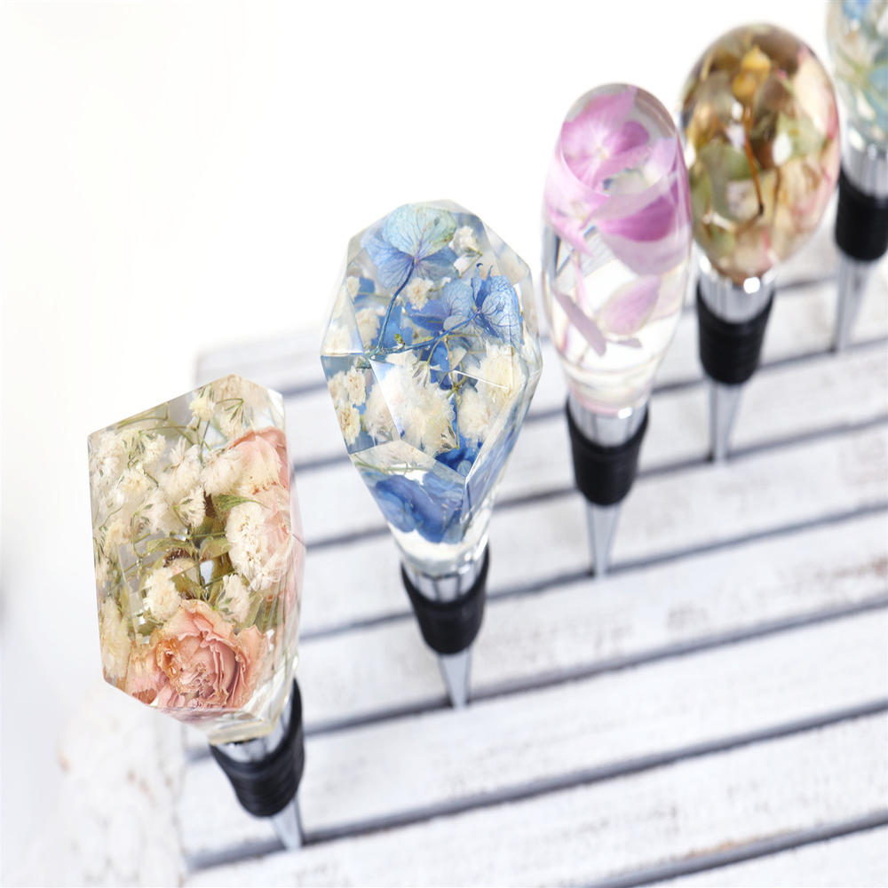 Pieces Geometric Spherical Resin Mold, Cork Epoxy Silicone Mold With 5 Stoppers, Gem Shape Resin Mold For Craft 5. 