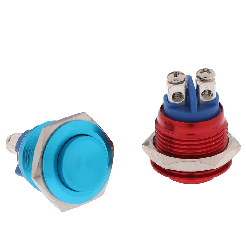 1Pc Momentary Push Button Switch 16mm Waterproof Mount Button Switch Encounter. 