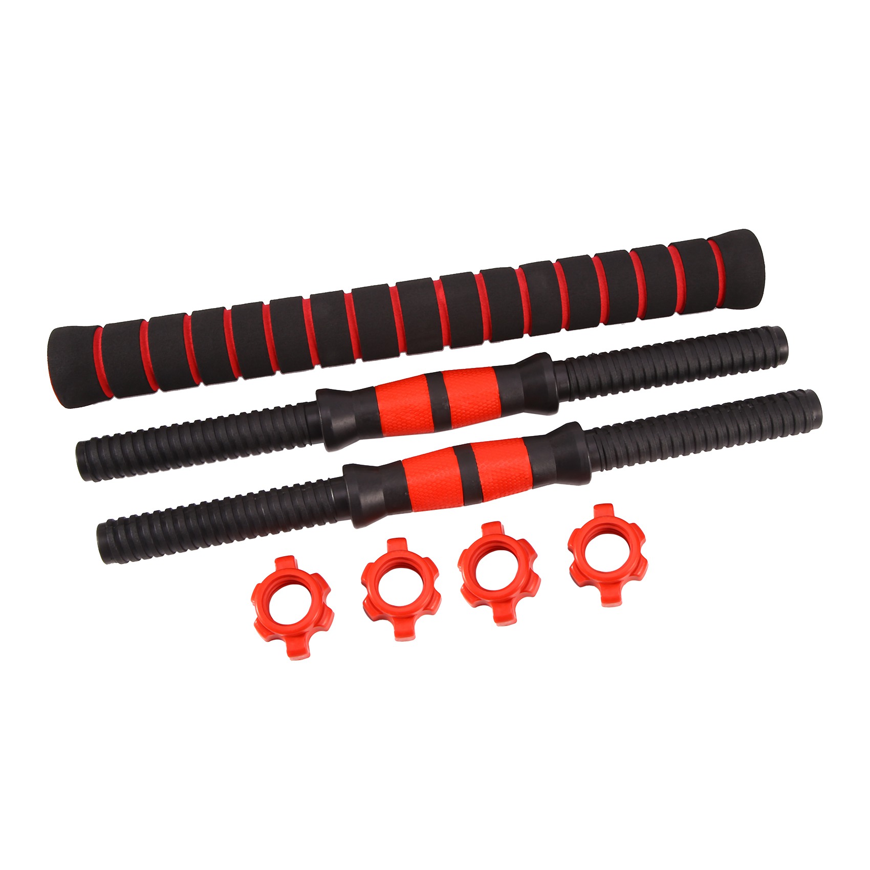 Adjustable Dumbbell Weight Set Barbell Lifting - 2 x 15.74in Bars and 1 x 15.74in Connecting Rods for Gym Home