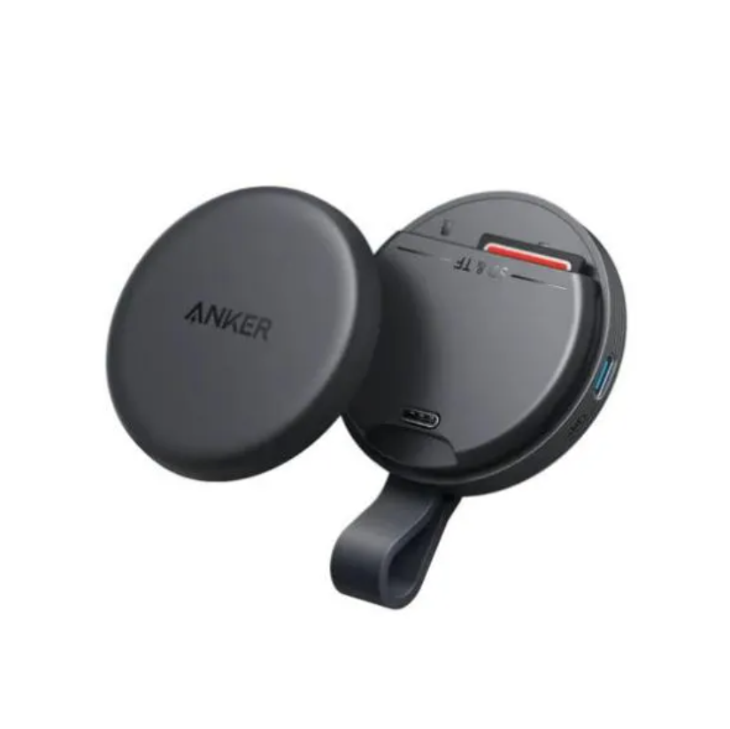 Anker MagGo USB-C Adapter with Portable Magnetic SD & TF Card Reader (A83D1). 