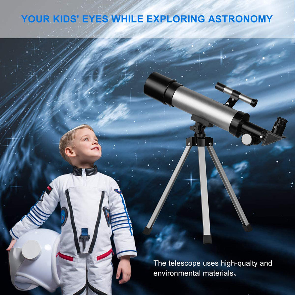 Kids Astronomical Telescope Professional Reflect Spyglass Education Science Beginners Monocular With Tripod Camping Travel Gifts. 