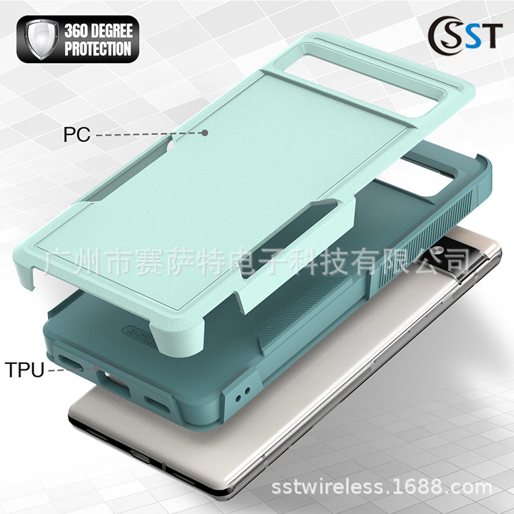 [autismaut] Applicable to Google Google pixel 6a Mobile Phone Protective Case Neutral Commuter Two-in-One pexel 7 pro. 