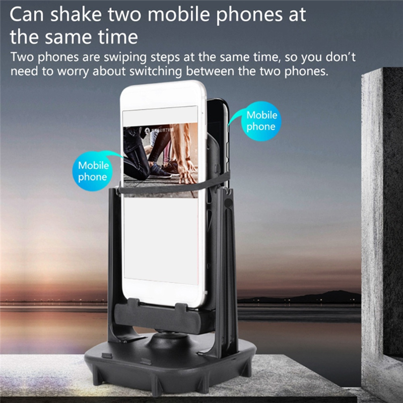 1 Piece Mobile Phone Shaker Holders Swing Device Automatic Shake Steps Counter for Pedometer Increase the Number of Step. 