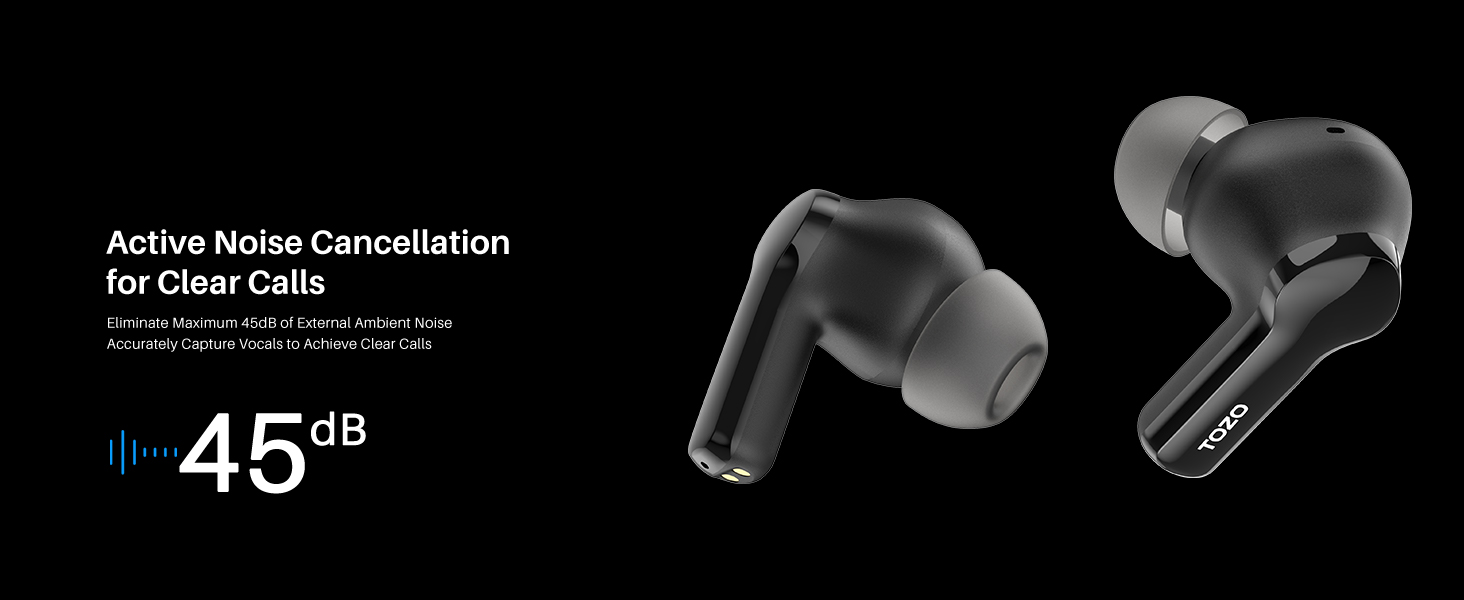 TOZO AeroSound 2 Wireless Earbuds (Hybrid ANC Waterproof level: IPX6) | Daraz.com.bd