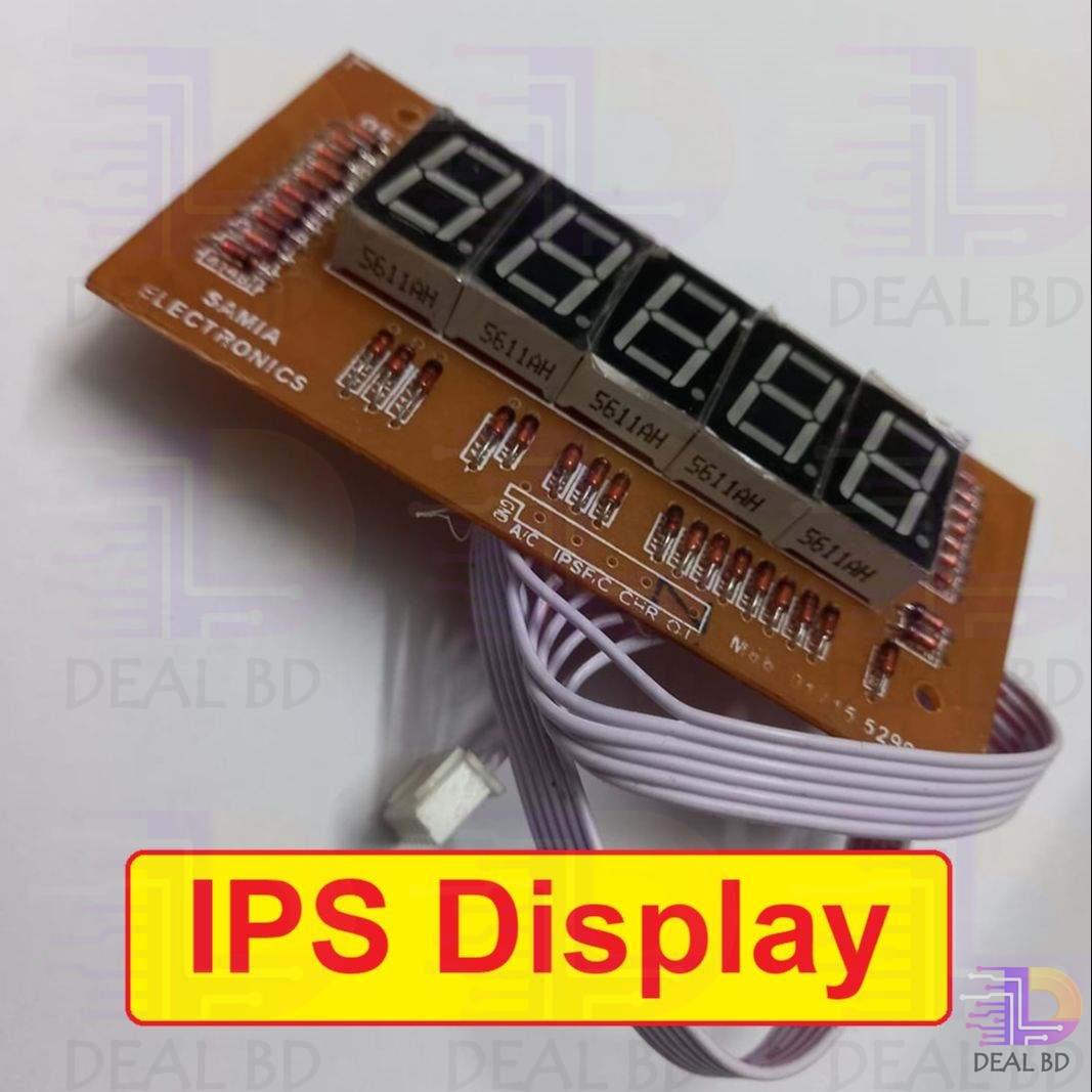 IPS Digital Display 5 Digit 0.56" Inch 7 Segment Inverter Machine Use Copper Transformer & Bangladeshi Circuit Board. 