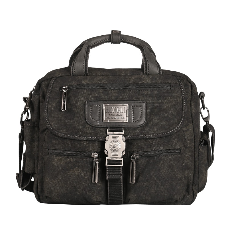 2022 Ruil Retro Canvas Messenger Bags Multifunction Men Shoulder Briefcase Leisure Travel Handbag Toolkit Vintage Package mallet. 