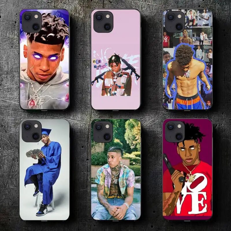 Nle choppa Rapper Phone Case For iPhone 11 12 Mini 13 14 Pro XS Max X 8 7 6s Plus SE XR Shell