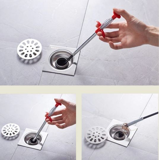 Dredging Artifact Pipe Cleaner Four-claw Extractor Cleaning Floor. 