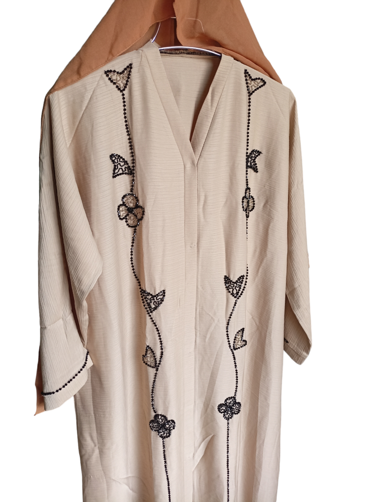 Most demanding elegant design Dubai jum fabrics Borka with stons karcupi kas For Women Regular Use Borka Outerwear Zoom fabrics Abaya Borkha with maching hijab Borka For Women. 