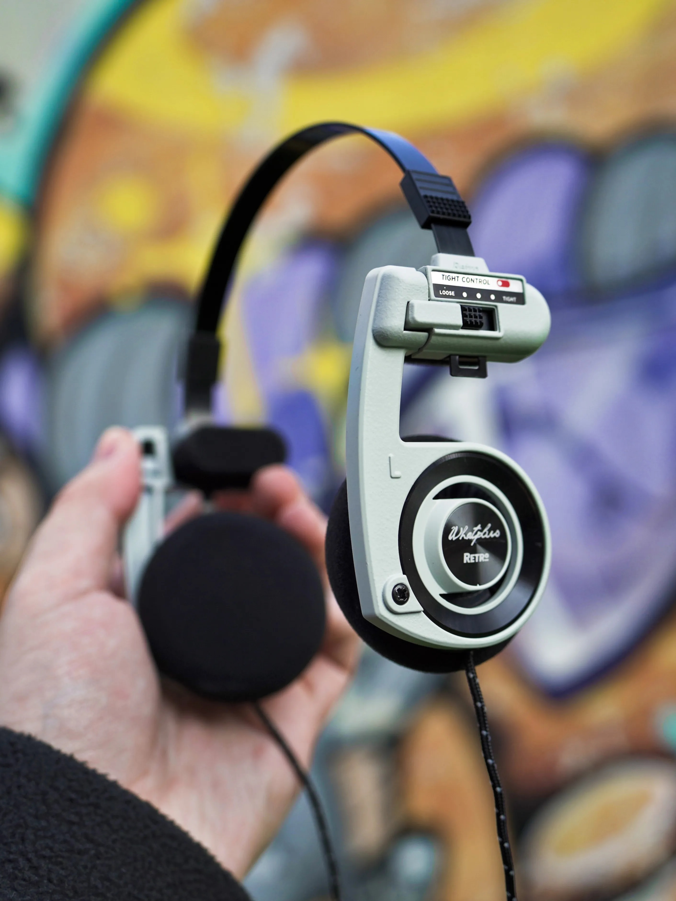 OKCSC Wireless Bluetooth 5.2 Retro Headphones 40mm Driver Integrated Noise Reduction Microphone Open-Back On-Ear Stereo Headset