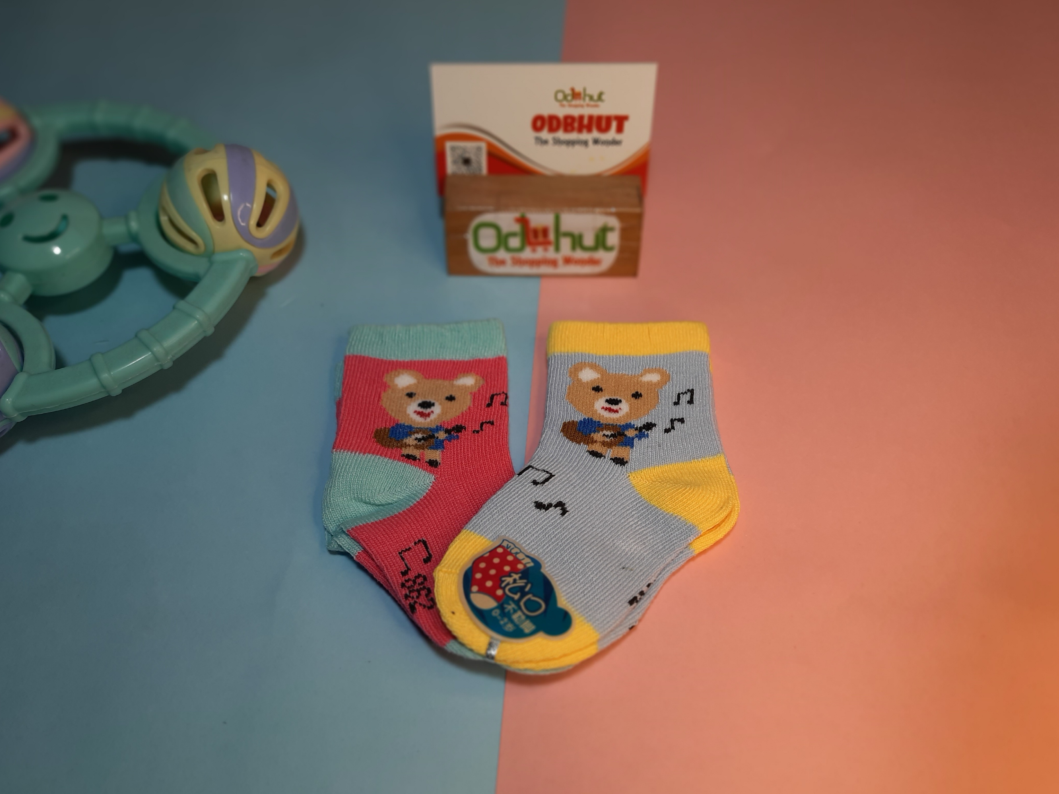 Bangbang baby bear socks 2 pair set baby boy girls sock. 
