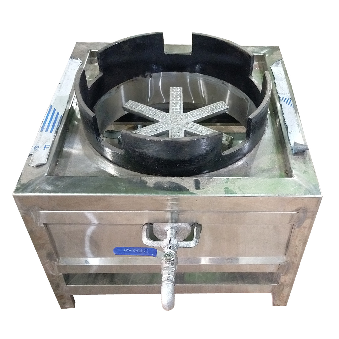 Stainless Steel Commercial High Pressure Single Burner Gas Stove