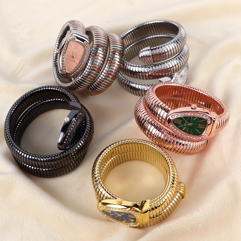 New BIFANXI Snake Watch Women's Fashion Bangle Watch Creative Quartz Watch Personality Bangle Watch. 