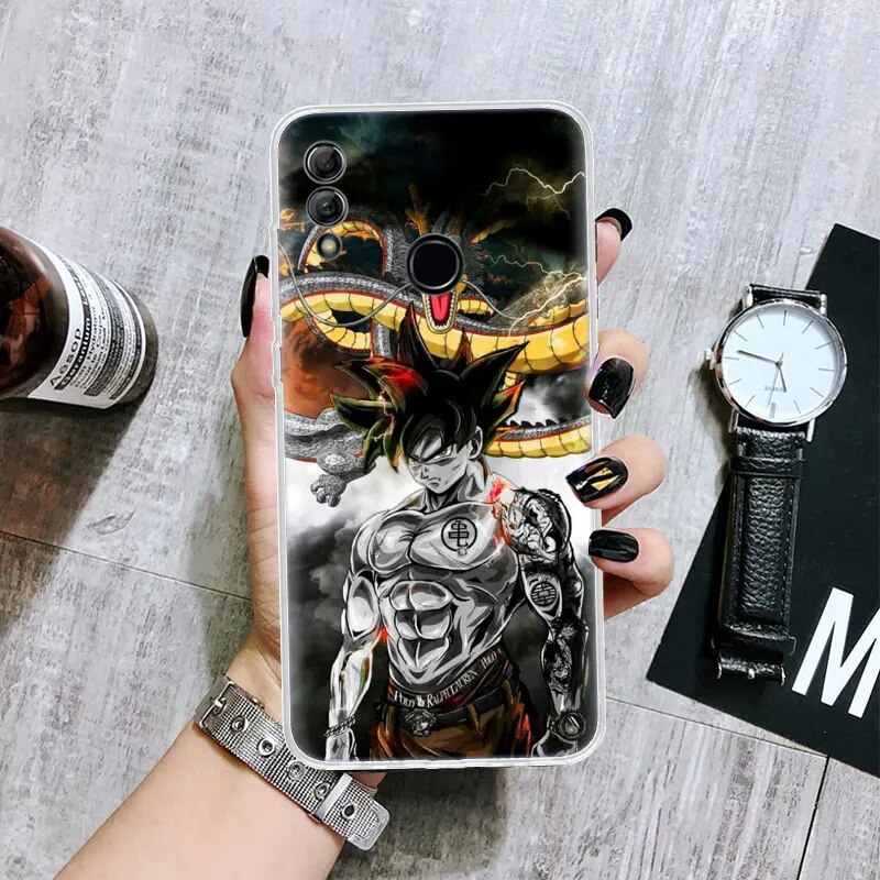 Anime Goku D-Dragon Ball Transparent Soft Phone Case for Huawei Honor 10 Lite 9 20i 8S 8A 8X 9X 50 Y5 Y6 Y7 Y9S P Smart 2019 Cov. 