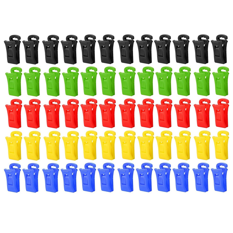 60 Sock Clips for Washing Machine and Dryer, Sock Clips with Hooks,Sock Holder Washing Machine, Directly Into the Drawer Durable