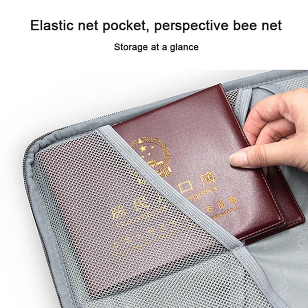 Goglor Minimalist Document Storage Bag with Handle&Two-way Zipper. 