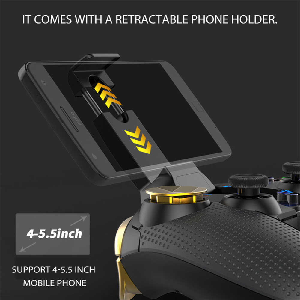 PG-9118 Wireless Bluetooth Gamepad Controller with Telescopic Holder Joystick for Android PC hot sell Simple Fidelity design. 