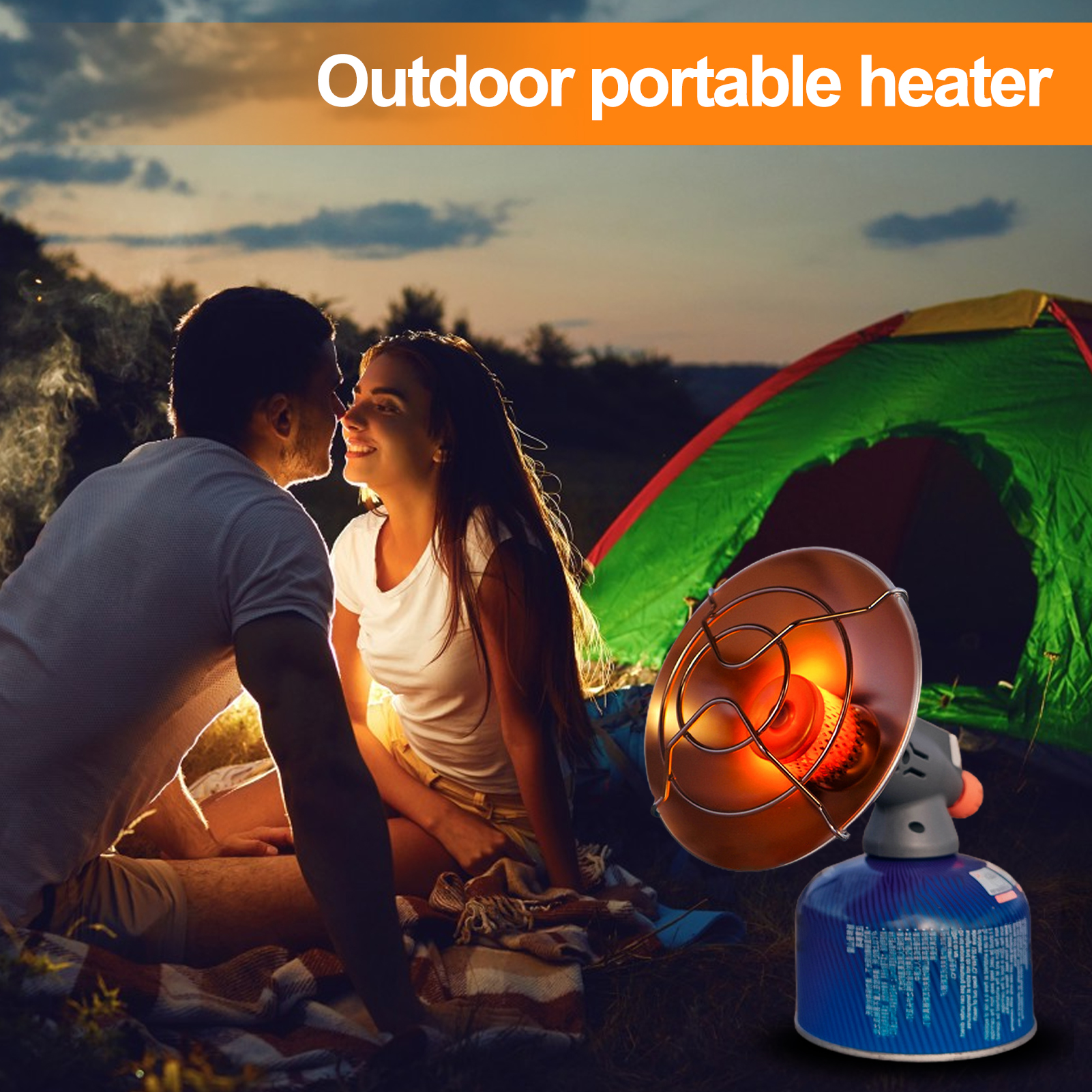 Portable Gas Heater Portable Camping Gas Heater with Rapid Heating Safe Efficient Space Heater for Tents. 