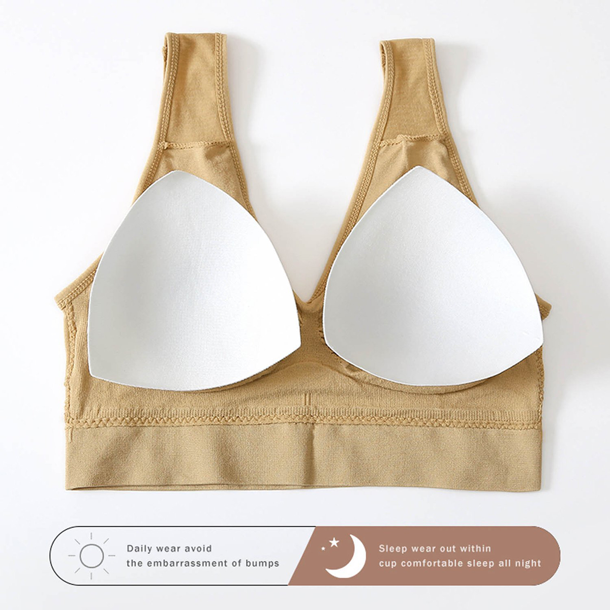 Imported Breathable Soft Stylish free size Bra for Women (one piece). 