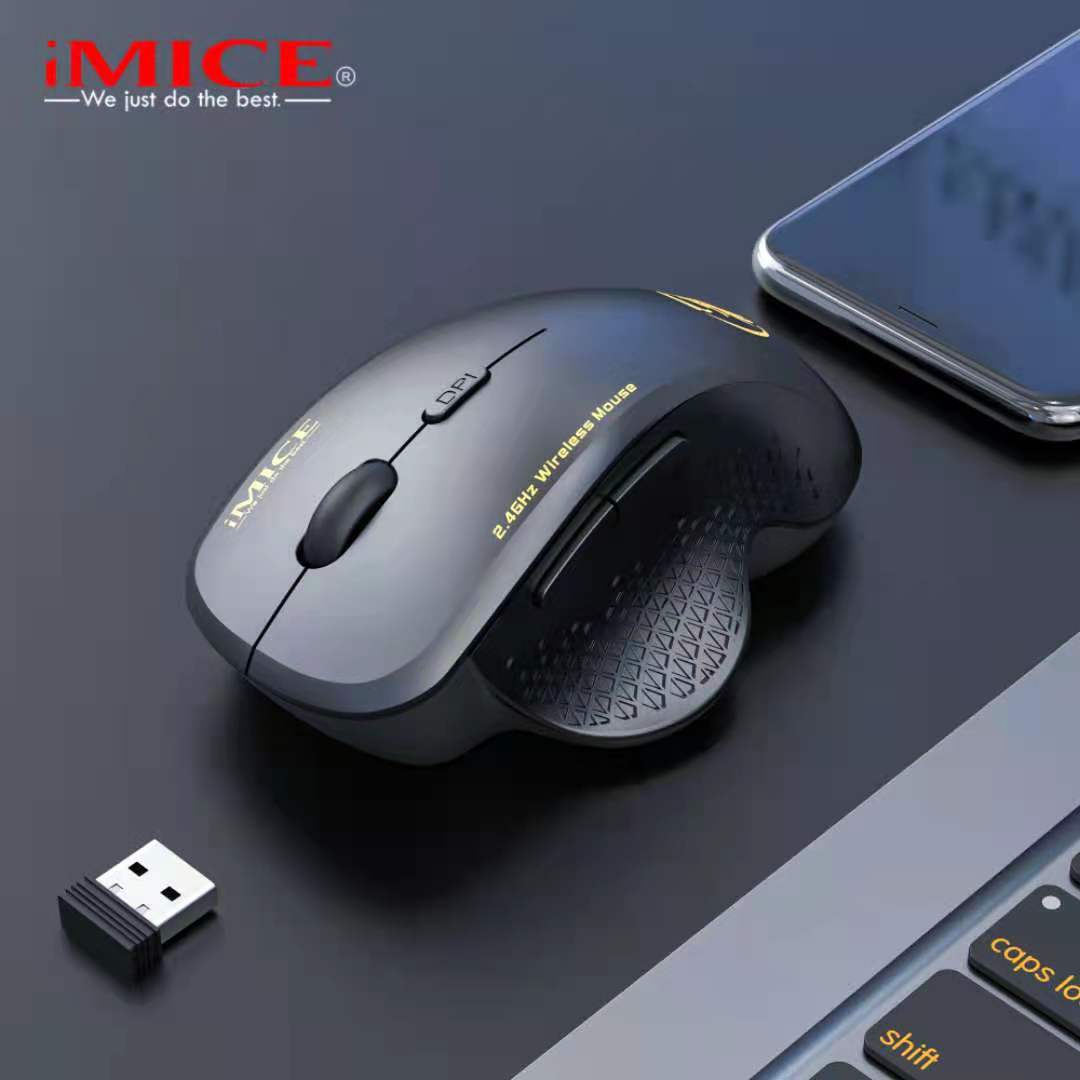 IMIC USB Wireless Mouse 2000DPI USB 2.0 Receiver Optical Computer Mouse 2.4Ghz Ergonomic Mice For Laptop PC Sound Silent Mouse. 