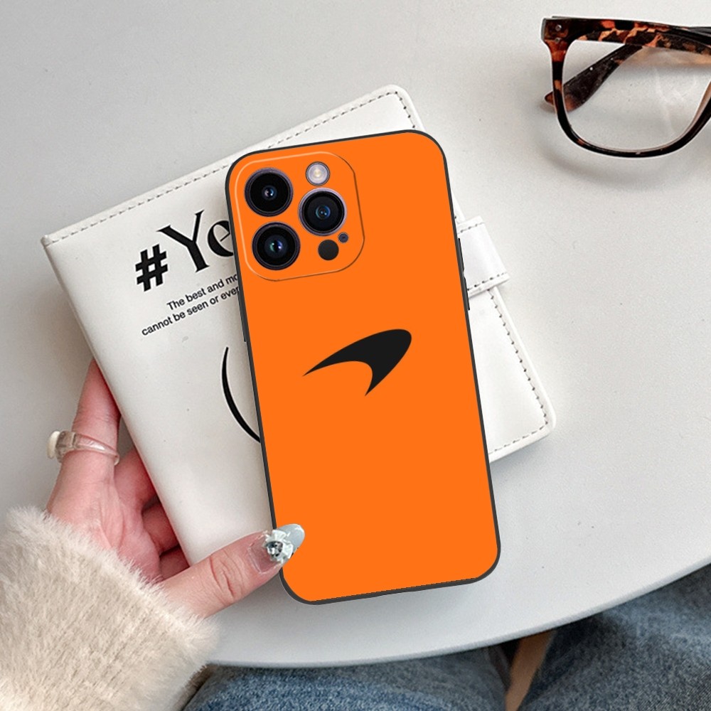 Pretty M-Mclaren Mobile Cell Phone Case for iPhone 15 14 13 12 11 X XR XS 8 7 Pro Max Plus Mini Black Soft Phone Cover Funda. 