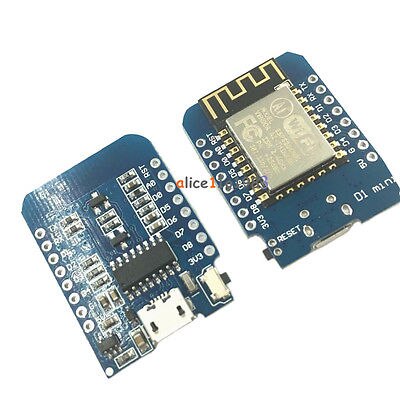 【happy one】NodeMCU Lua ESP8266 WeMos Mini WIFI Bytes Development Board Module with pcb Antenna and usb port. 