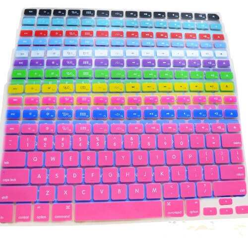 【happy one】14 Colors Silicone Cover Skin for Apple Macbook Pro 15 protector for mac book air 13 for mac retina 13.3 15.4. 