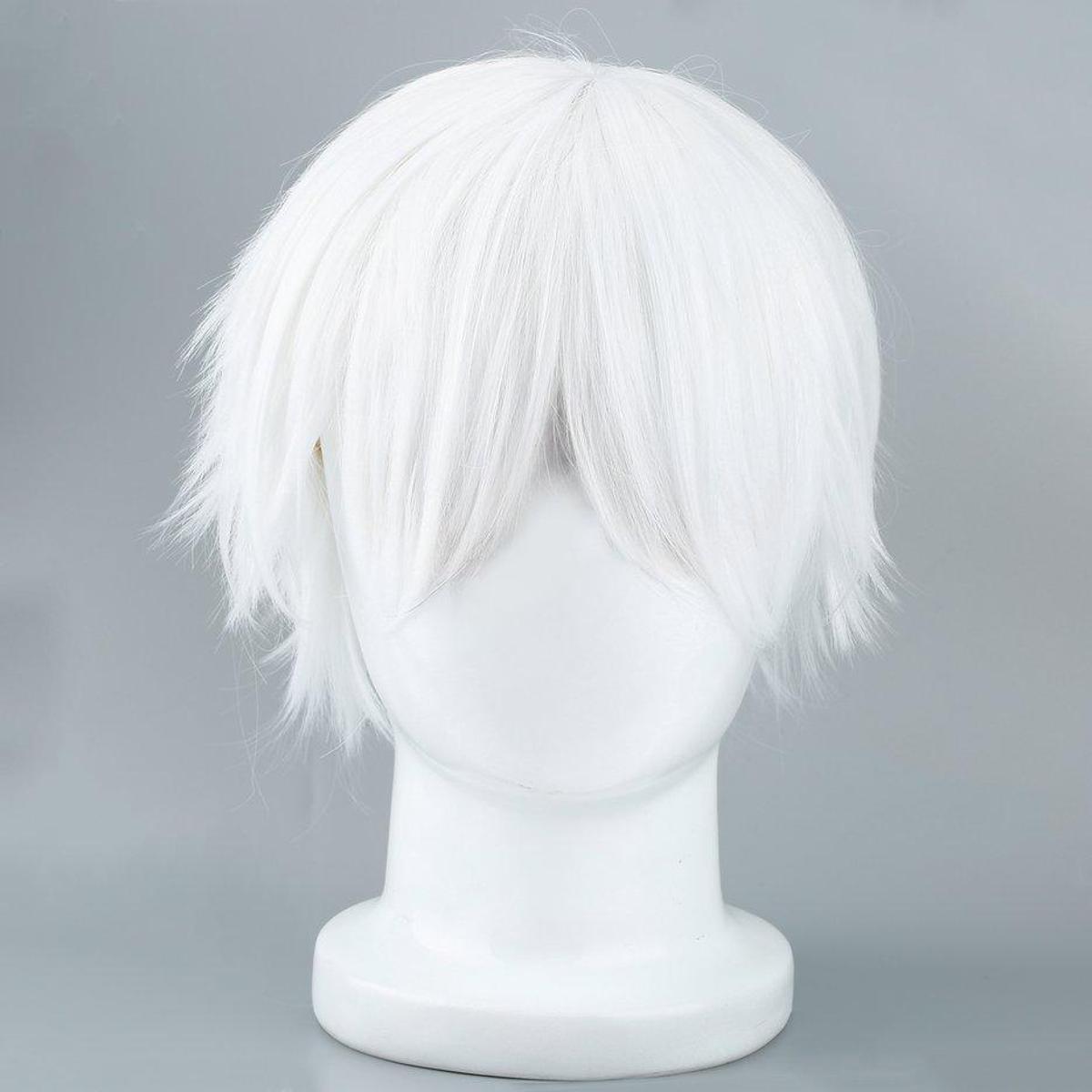 【The Edge of Beauty】New Male White Wig for Coplaying Anime traight ynthetic Wig