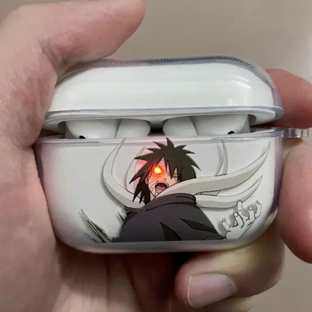 Naruto Uchiha Itachi Uchiha Obito Iphone Airpods Headset Case Generation 1/2/3 Wireless Bluetooth Pro Frosted Soft Case. 