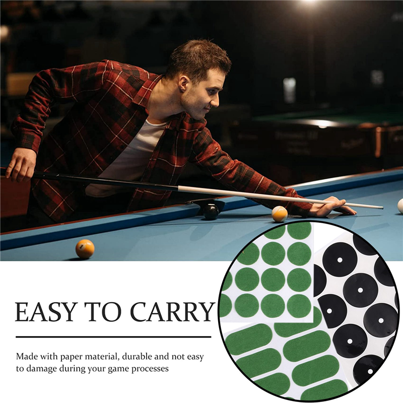 Wool Cloth Billiard Table Marking Spots Sticker for Pool Table Billiard Use Repair Protect. 