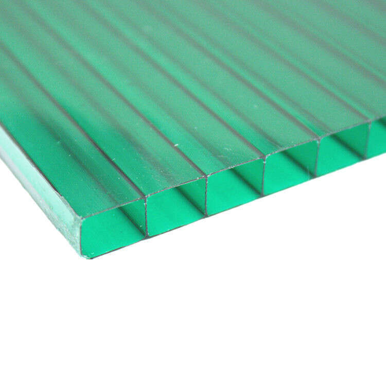 Double layer transparent hollow PC polycarbonate daylighting board greenhouse rain canopy sunlight board. 