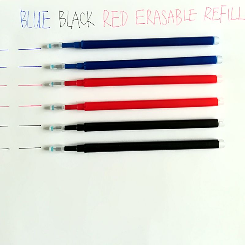 Retractable Erasable Gel Pens Make Mistakes Disappear Comfort Grip Black Red Blue Ink for Writting Note Taking Crossword Puzzles. 