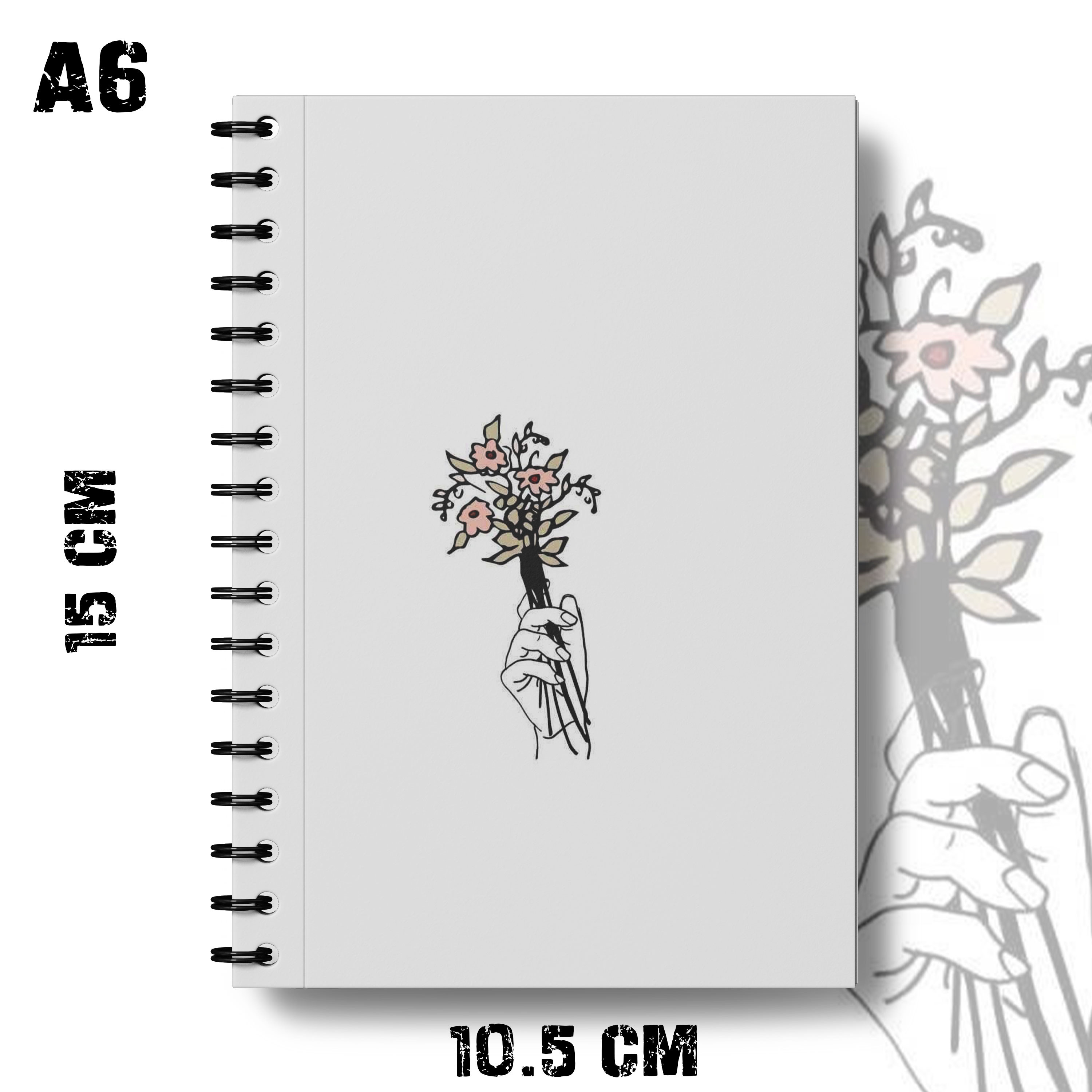 A6 Notebook Aesthetic Couple Galaxy Flower Moon Walking Digital Design Writing Pad k289 K292. 