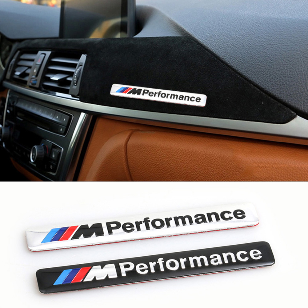 M Performance Metal Logo Car Sticker  Emblem Badge Interior Decoration for BMW. 