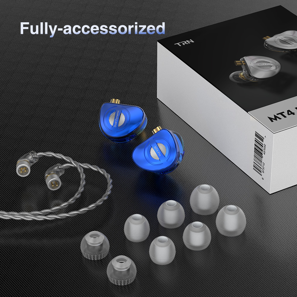 TRN MT4 PRO 2DD In Ear Earphone Bass High-Performance Dual Dynamic HiFi Running Noise Cancelling Headset TRN Flagship Store. 