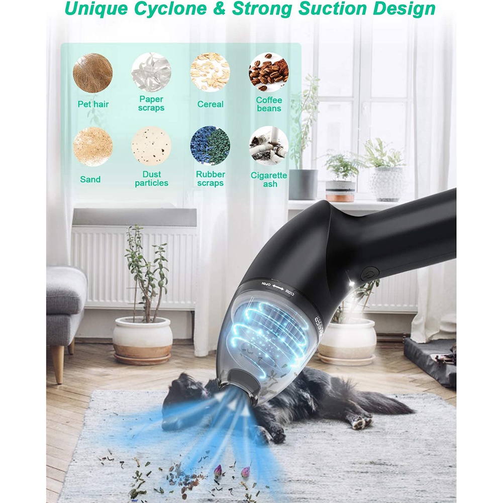4KPa Keyboard Cleaner, Rechargeable Mini Vacuum Cleaner with LED Light,for Cleaning Dust,Hairs,Crumbs for Sofa,Computer. 