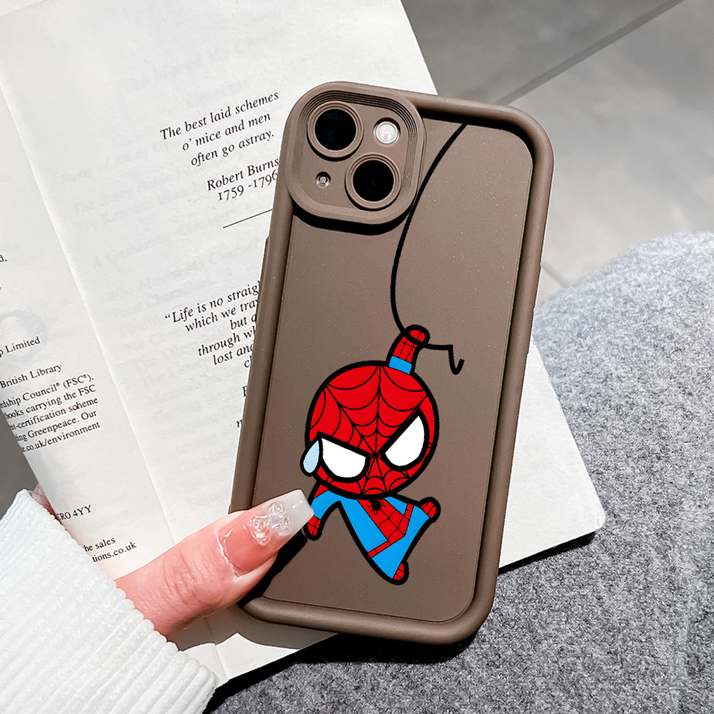 Hontinga for OPPO A60 Back Cover Cute Spider-Man Pattern Ladder Soft Camera Protection Rubber Phone Case. 