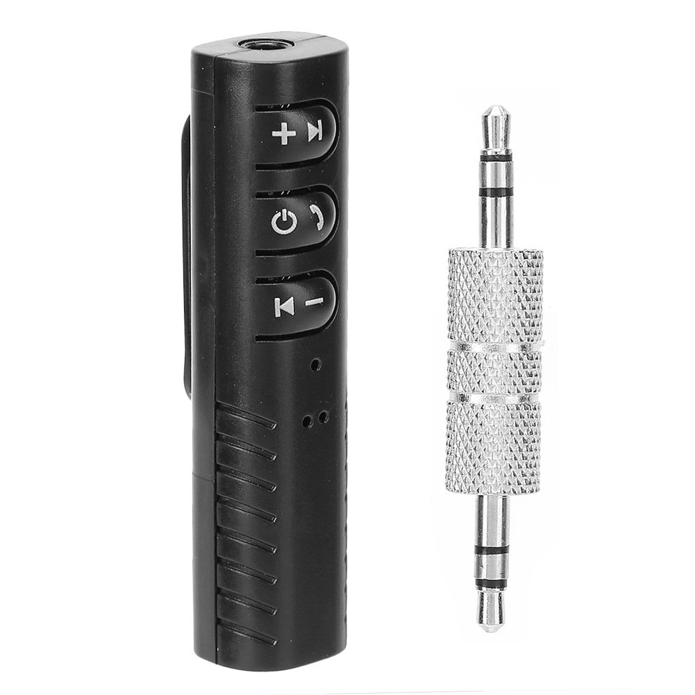 Clip-On Bluetooth Audio Receiver Stereo Music Adapter 3.5mm AUX Hands Free Car. 