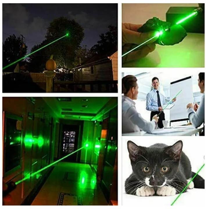 Super Powerful Laser 10 mile Green laser pointer light 532nm visible beam burning focus Green Laser Pointer Pen. 