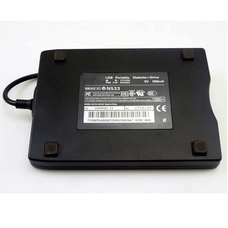 USB Portable Diskette Drive 1.44Mb 3.5 Inch 12 Mbps USB External Portable Floppy Disk Drive Diskette FDD for Laptop. 