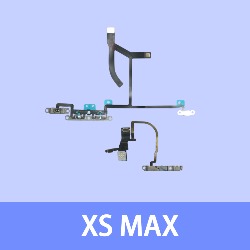 1Pcs Power On Off Flex Cable For iPhone 6 6S 7 8 Plus X XS Max XR 11 Pro Max Volume Up Down Side Button Key Ribbon With Metal. 