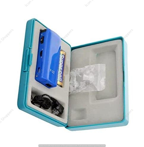 Siemens  F-22 Nano Pocket Type High Quality Hearing Aid Digital Audio Sound amplifier Hearing Machine with 8 Step adjustable volume (Blue). 