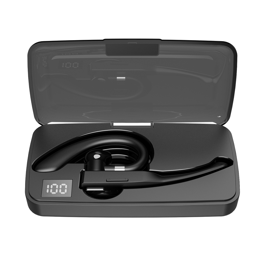 Yyk-525 Business Bluetooth-compatible 5.1 Wireless Headset Hands-free Call Noise Reduction Single Ear Headphone. 