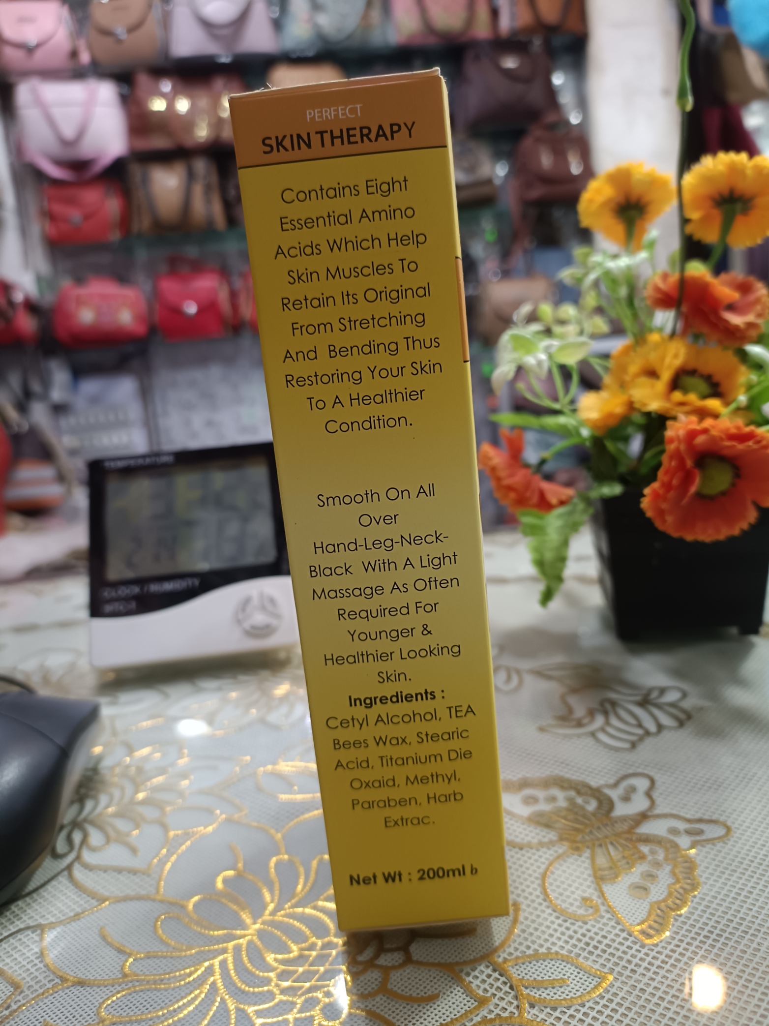 green touch hand-leg neck black out lotion. 