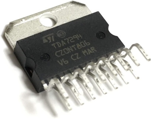 A CLASS TDA7294 TDA 7294 TDA7294S TDA7294SA IC 6V 12V 50V 10A 100W Dual Bridge Power Amplifier Transistor 2 Channel Stereo ZIP 15 Pin Leads Audio Amplifier. 