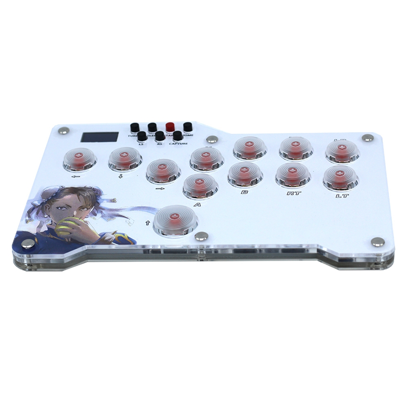 Mini Fight Stick LED Mini Controller Replacement Accessories Fit for PC //Switch Arcade Joystick Fight Box. 